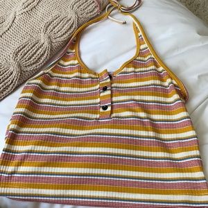 cute striped halter top